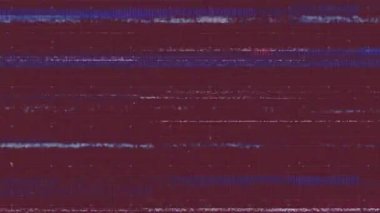 Kırmızı arkaplanda parazit var. küresel veri işleme ve dijital arayüz konsepti dijital olarak oluşturulmuş video.