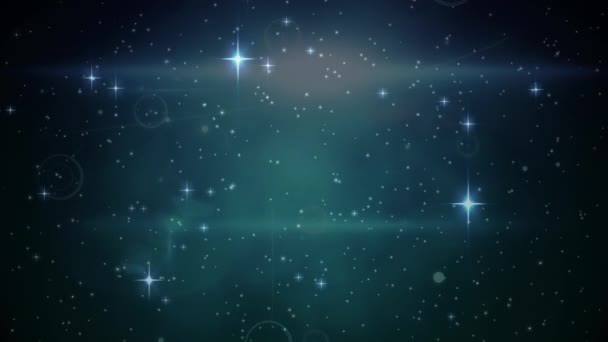 Bağlantı Ağı Üzerinden Yıldızların Animasyonu Noel Gelenek Kutlama Küresel Bağlantılar — Stok video