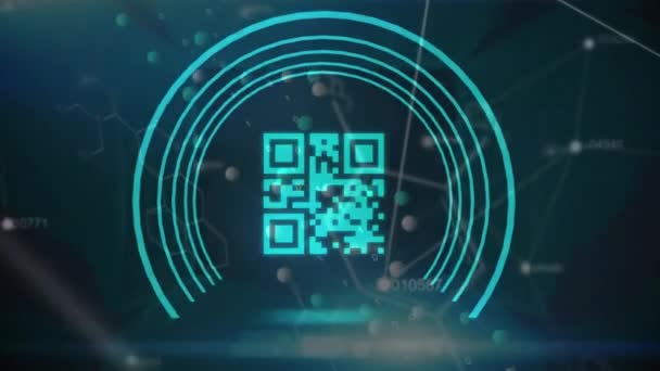 Animatie Van Code Gegevensverwerking Wereldwijde Digitale Beveiliging Identiteit Digitale Interface — Stockvideo