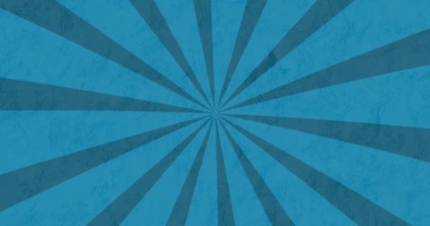 Κινούμενα Σχέδια Των Χειλιών Ουράνιο Τόξο Πάνω Από Μπλε Φόντο — Αρχείο Βίντεο