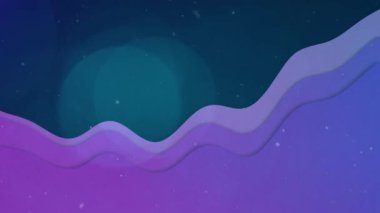 Işıkların üzerinde süzülen beyaz beneklerin animasyonu. renk, hareket ve enerji arkaplan kavramı, dijital olarak oluşturulmuş video.