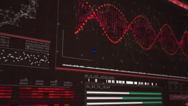 Animation du texte de niveau supérieur sur l'interface numérique. jeu vidéo, divertissement et concept d'interface numérique vidéo générée numériquement.
