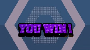 Sendeki animasyon, koyu arkaplandaki renkli hareketli grafiklerin metnini kazandı. Video oyunu, eğlence ve dijital arayüz kavramı dijital olarak oluşturuldu.