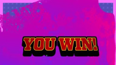 Dijital soyut alanda senin animasyonun kazanır. bilgisayar, oyunlar ve teknoloji konsepti dijital olarak oluşturuldu.