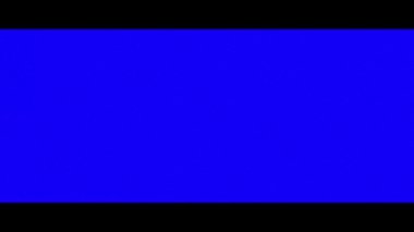 İki siyah yatay çizgili sıkıntılı mavi arkaplanda titreşen mavi çizgilerin ve parçacıkların animasyonu. Renk hareketi konsepti dijital olarak oluşturuldu