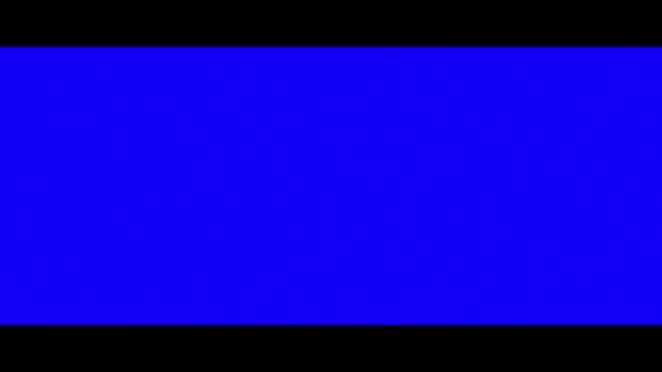 Siyah Yatay Çizgili Sıkıntılı Mavi Arkaplanda Titreşen Mavi Çizgilerin Parçacıkların — Stok video