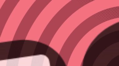 Kırmızı daireli büyük satış metninin animasyonu. küresel perakende, satış ve iletişim konsepti dijital olarak oluşturulmuş video.