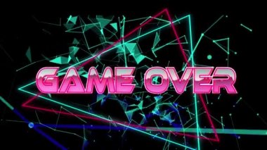 Oyunun renkli geometrik şekiller üzerinden metnin canlandırılması siyah arkaplanda bir bağlantı oluşturur. Video oyunu, eğlence ve dijital arayüz kavramı dijital olarak oluşturuldu.