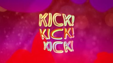 Pembe ve kırmızı erimiş lav üzerine renkli metni bükme animasyonu. dijital arayüz ve sosyal medya mesajlaşma kavramı dijital olarak oluşturulmuş video.