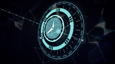 Kapsam taraması ve dünya üzerindeki bağlantı ağının animasyonu. küresel bağlantılar, ağ oluşturma ve dijital arayüz kavramı dijital olarak oluşturulmuş video.