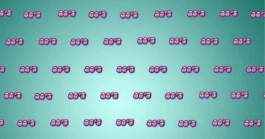 Mavi arkaplan üzerinde 80 'li yılların metin animasyonu. parti, müzik ve eğlence konsepti dijital olarak oluşturulmuş video.