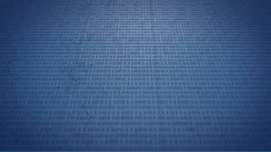 İkili kodlama sırasında bağlantı ağının animasyonu. küresel bağlantılar ve veri işleme konsepti dijital olarak oluşturulmuş video.