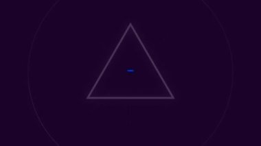 Koyu arkaplanda hareket eden geometrik şekiller üzerinde wow metnin animasyonu. Video oyunu, eğlence ve dijital arayüz kavramı dijital olarak oluşturuldu.