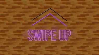 Neonun canlandırması metni dokulu arkaplan üzerine kaydırır. küresel sosyal medya ve iletişim konsepti dijital olarak oluşturulmuş video.