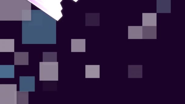 Анімація Вау Тексту Над Переміщенням Барвистих Геометричних Фігур Темному Тлі — стокове відео