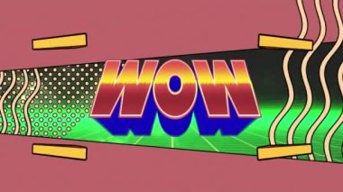 Dijital uzayda üçgenler ve dalgaların olduğu bir animasyon. bilgisayar, oyunlar ve teknoloji konsepti dijital olarak oluşturuldu.