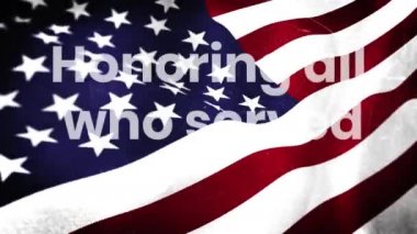 Amerikan bayrağı sallamaya karşı gazilere gündüz mesajı gönderenleri onurlandırıyorum. Amerikan gazileri günü konsepti