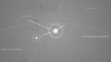 Gri arkaplan üzerinde insan simgeleriyle bağlantı ağının animasyonu. küresel bağlantılar, ağ oluşturma ve dijital arayüz kavramı dijital olarak oluşturulmuş video.