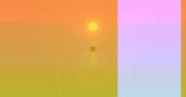 Renkli dairelerin animasyonu ve alışveriş poşetlerinde indirim. ticaret, fiyatlar, promosyonlar ve dijital olarak üretilen satışlar.