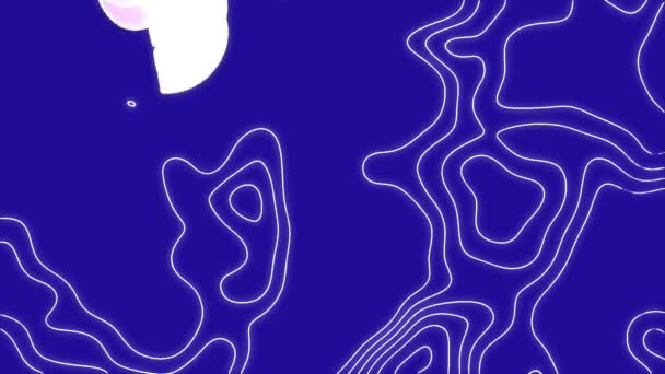 Анімація Початкового Тексту Над Рухомими Фігурами Синьому Фоні Концепція Соціальних — стокове відео