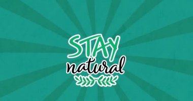 Yeşil arka planda doğal kalmanın animasyonu. çevre, sürdürülebilirlik, ekoloji, yenilenebilir enerji, küresel ısınma ve iklim değişikliği farkındalığı.