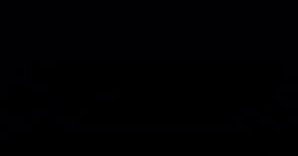 Animacja Neonowych Napojów Czarnym Tle Strona Muzyka Rozrywka Koncepcja Wideo — Wideo stockowe