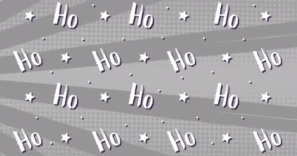 Animation Von Text Weihnachten Auf Grauem Hintergrund Weihnachten Winter Tradition — Stockvideo