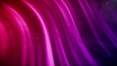 Siyah arkaplanda pembe ve mor dijital dalgalara karşı mavi noktanın dijital animasyonu. Soyut doku kavramına sahip teknoloji arkaplanı