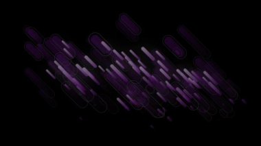 Siyah arkaplanda mor ışıkların canlandırılması