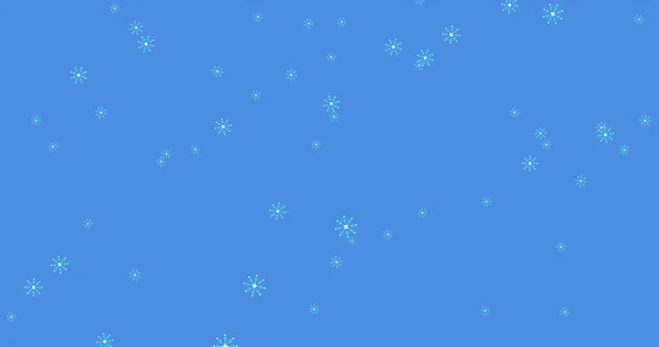 Kép Esik Kék Háttér Karácsony Tél Hagyomány Ünnepség Koncepció Digitálisan — Stock Fotó