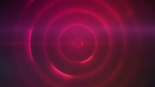 赤の背景に螺旋状のライトトレイルに対するピンクと青のライトトレイルのデジタルアニメーション テクノロジーの背景とテクスチャの概念 — ストック動画