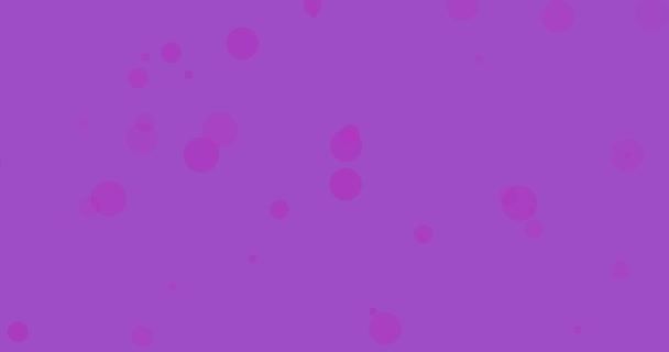 Анимация Текста Осведомленности Раке Молочной Железы Светлыми Пятнами Фиолетовом Фоне — стоковое видео