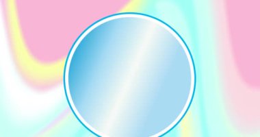 Soyut renkli pastel arka planda mavi daireli kırmızı domatesin animasyonu. yiyecek ve beslenme konsepti dijital olarak üretilen video.