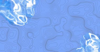 Mor arkaplandaki mavi ve mavi çizgilerin animasyonu. renk, model ve hareket konsepti dijital olarak oluşturulmuş video.