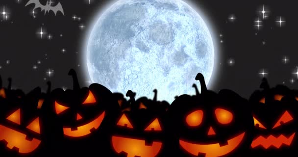 Animação Halloween Texto Venda Sobre Abóboras Halloween Outono Celebração Tradição — Vídeo de Stock