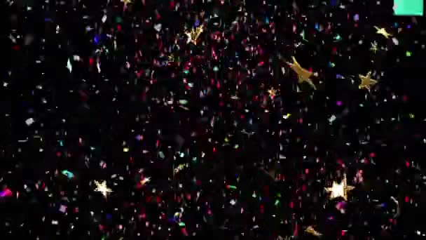 페티와 별들의 애니메이션 배경에 온라인으로 만들어 비디오를 축하하는 파티와 — 비디오