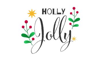 Beyaz arka planda Noel süslemeleri olan kutsal yazının resmi. Noel, kış, gelenek ve kutlama konsepti dijital olarak oluşturulmuş imaj.