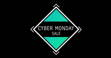 Beyaz ve Yeşil Siber Pazartesi Satışı resmi siyah ekrana yansıyor