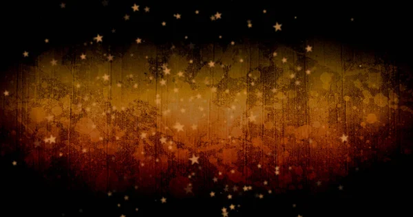Εικόνα Από Αστέρια Που Πέφτουν Πάνω Από Μαύρο Και Χρυσό — Φωτογραφία Αρχείου