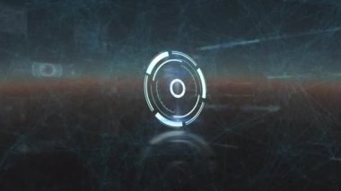 Veri işleme üzerinde taramaların animasyonu. küresel bağlantılar ve veri işleme konsepti dijital olarak oluşturulmuş video.