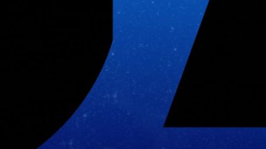 Mavi arka planda mega satış metninin animasyonu. perakende ve alışveriş konsepti dijital olarak oluşturulmuş video.