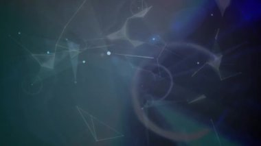 Mor arkaplan üzerinden istatistiklerle bağlantılı dünya animasyonu. küresel bağlantılar ve ağ konsepti dijital olarak oluşturulmuş video.