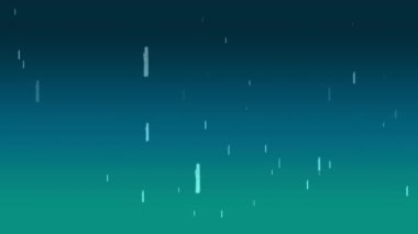 Yeşil arka planda düşen yeşil yıldızların animasyonu. küresel bağlantılar ve ağ konsepti dijital olarak oluşturulmuş video.