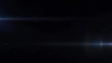 Mavi arka planda parlayan ışık noktası animasyonu. renk, ışık ve hareket konsepti dijital olarak oluşturulmuş video.