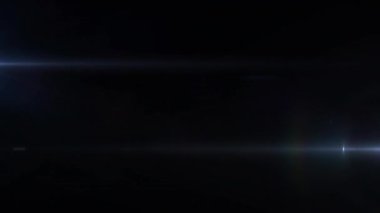 Mavi arka planda parlayan ışık noktası animasyonu. renk, ışık ve hareket konsepti dijital olarak oluşturulmuş video.