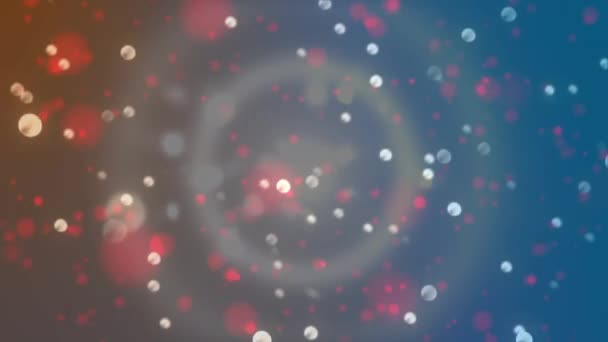 Animatie Van Gloeiende Kerstverlichting Die Rook Licht Beweegt Kerst Viering — Stockvideo