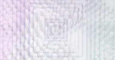 Beyaz kareler üzerinde hareket eden kolonların animasyonu. küresel veri işleme, bağlantılar ve dijital arayüz konsepti dijital olarak oluşturulmuş video.