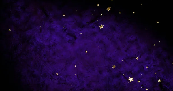 Kép Csillagok Mozgó Kék Fekete Háttér Party Ünneplés Koncepció Digitálisan — Stock Fotó