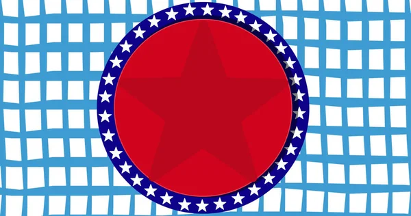 Afbeelding Van Rode Witte Blauwe Cirkels Sterren Amerikaanse Vlag Elementen — Stockfoto