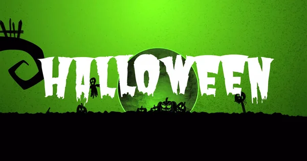 Képek Halloween Szöveg Felett Szellemek Sütőtök Halloween Ősz Ünneplés Hagyomány — Stock Fotó